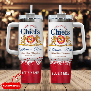Kansas Ci Gift for Fans Chiefs Personalized NFL Champions Modelo 40oz S Gift for Fans  Gift for Fans  Gift for Fans