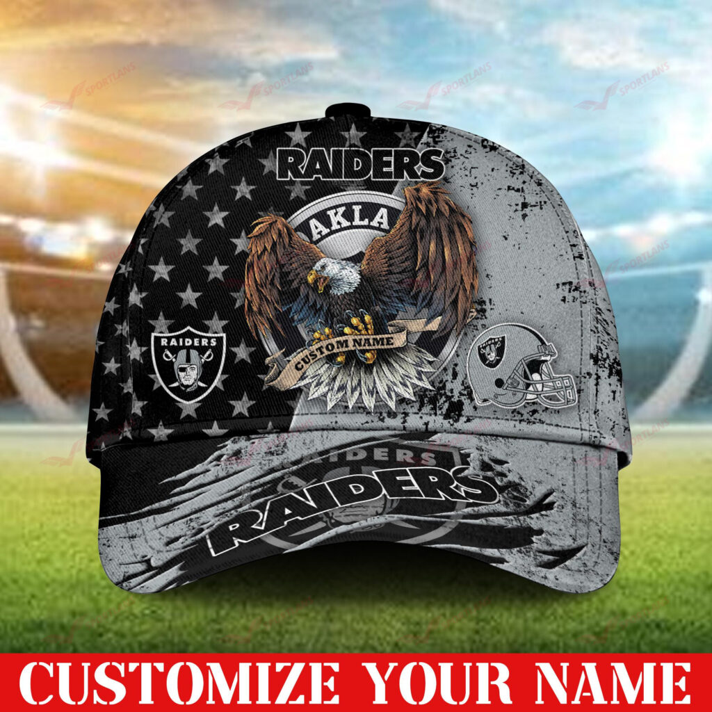 Las Vegas Raiders NFL 3D Personalized Classic Cap DTCA280217