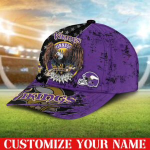 Minnesota Vikings NFL 3D Personalized Classic Cap DTCA280221