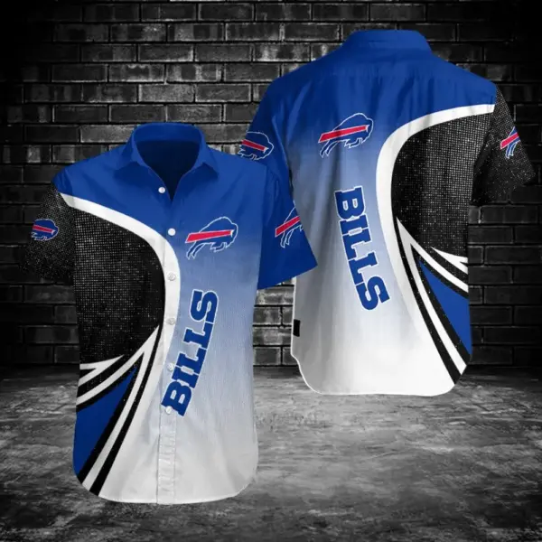 Buffalo Bills NFL Logo Sport Pattern Hawaiian Shirt Unisex Gift Tee 2024