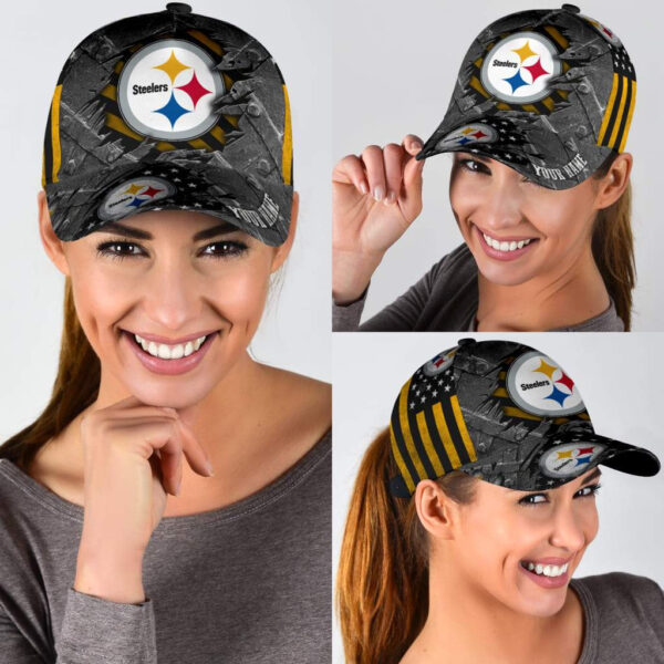 NFL Pittsburgh Steelers Customized Name Classic Cap Gift for Fans