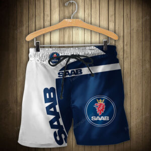 Saab Automobile Personalized Fashion Men Hawaiian Shorts Pant