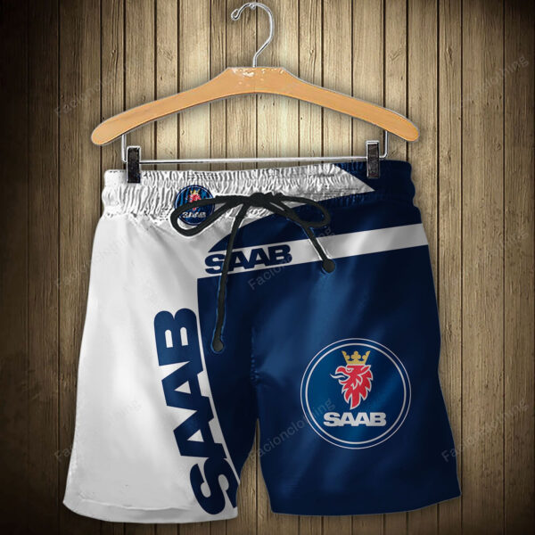 Saab Automobile Personalized Fashion Men Hawaiian Shorts Pant