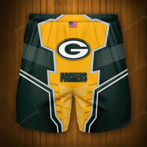 Green Bay Packers Personalized Fashion Men Hawaiian Shorts Pant