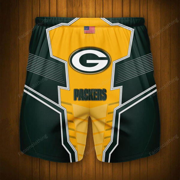 Green Bay Packers Personalized Fashion Men Hawaiian Shorts Pant