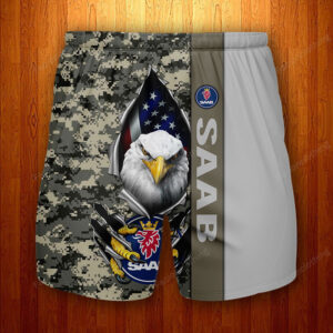 Saab Personalized Fashion Men Hawaiian Shorts Pant