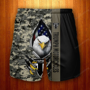 Triumph Motorcycles Personalized Fashion Men Hawaiian Shorts Pant