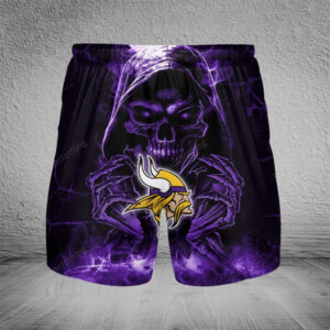 Minnesota Vikings NFL Personalized Men Hawaiian Shorts Pant For Fan