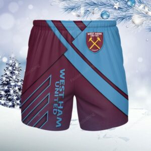 West Ham United FC EPL Personalized Men Hawaiian Shorts Pant For Fan