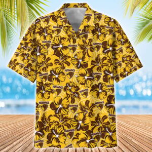 Hawks AFL Hawaiian shirt and Men Hawaiian Shorts Pants