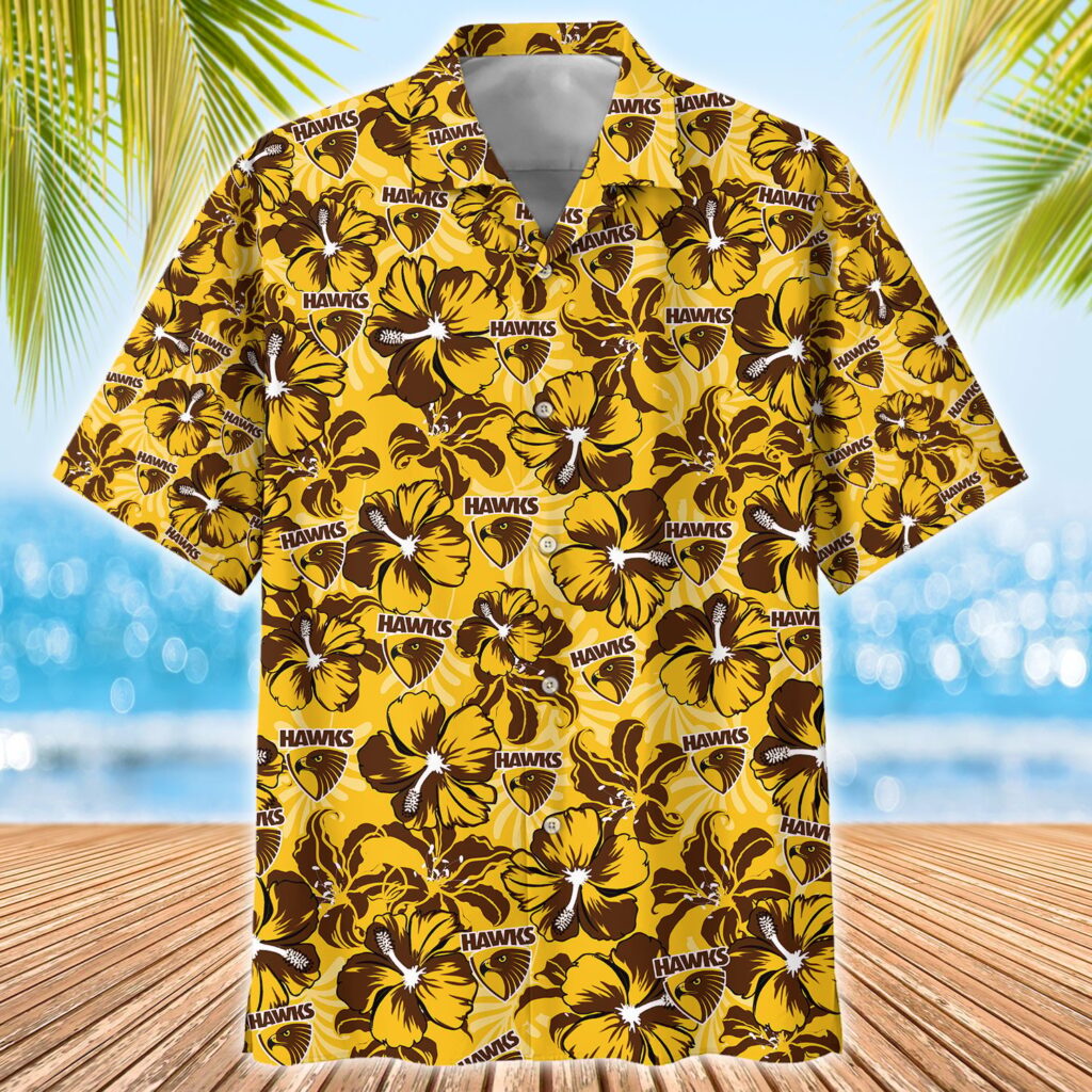 Hawks AFL Hawaiian shirt and Men Hawaiian Shorts Pants