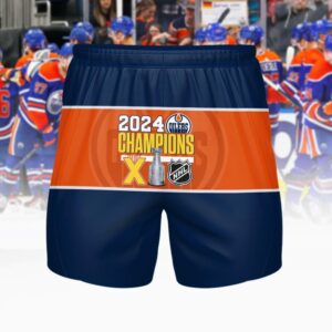 Edmonton Oilers NHL Personalized Men Hawaiian Shorts Pant For Fan