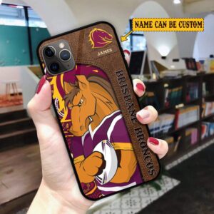 Personalized Brisbane Broncos Phone Case For All NRL Teams