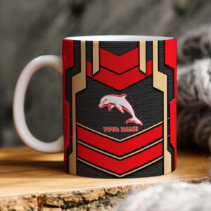 NRL Dolphins Personalized Ceramic Mug All Teams