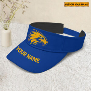 Personalized West Coast Eagles AFL Sunscreen Visor Cap Travel Hats For Fan