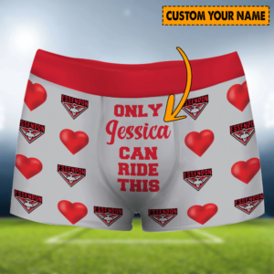 Personalized Essendon AFL Men Boxers Valentine Gift For Lover Boyfriend Husband