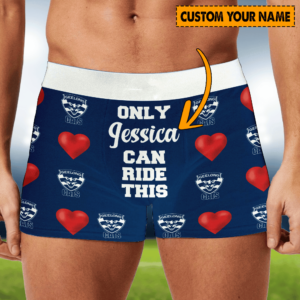 Personalized Geelong Cats AFL Men Boxers Valentine Gift For Lover Boyfriend Husband 3