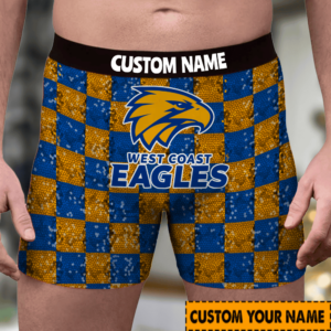 Personalized West Coast Eagles AFL Men Boxers For Fan
