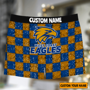 Personalized West Coast Eagles AFL Men Boxers For Fan