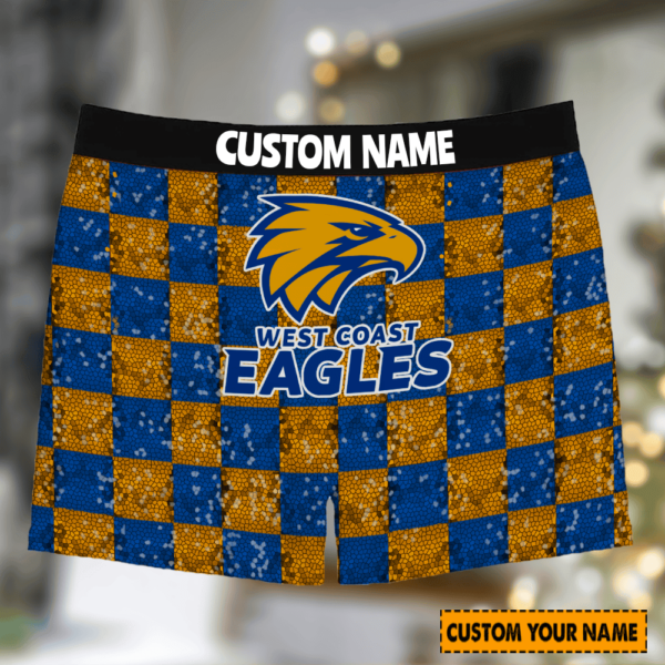 Personalized West Coast Eagles AFL Men Boxers For Fan