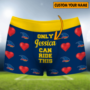 Personalized Adelaide Crows AFL Men Boxers Valentine Gift For Lover Boyfriend Husband
