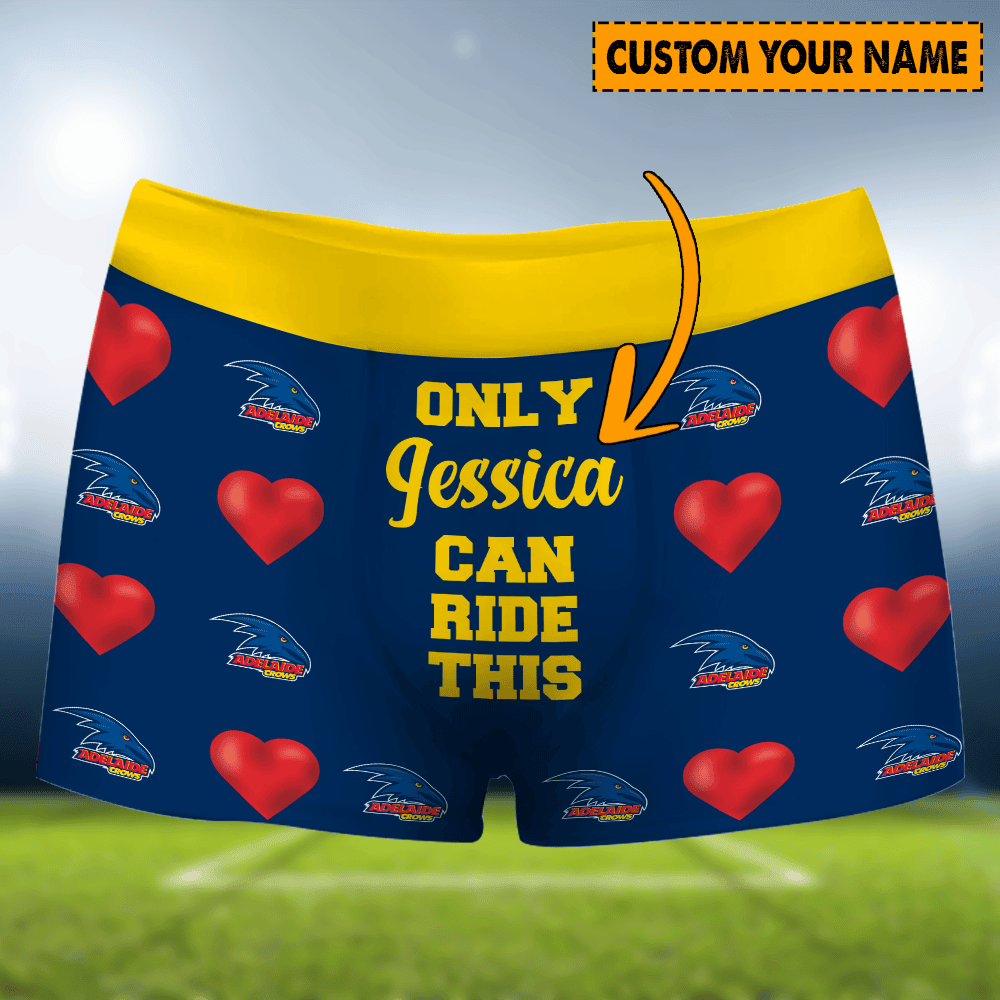 Personalized Adelaide Crows AFL Men Boxers Valentine Gift For Lover Boyfriend Husband Personalized Adelaide Crows AFL Men Boxers Valentine Gift For Lover Boyfriend Husband