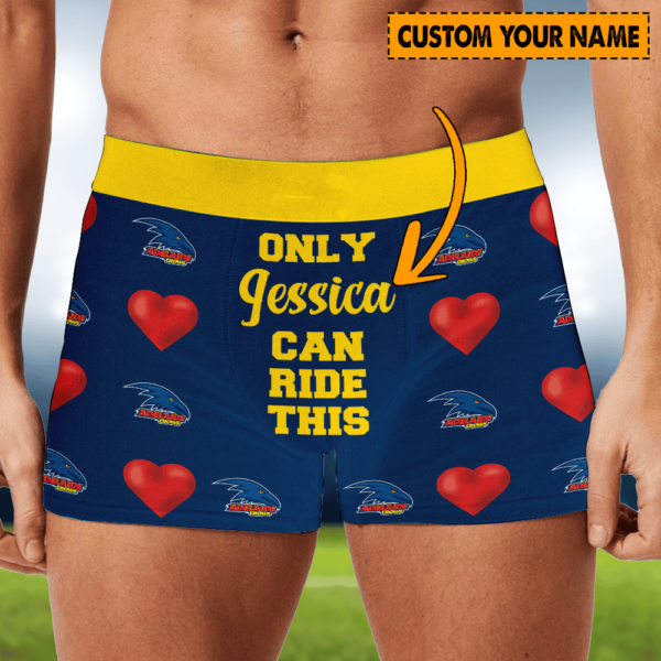 Personalized Adelaide Crows AFL Men Boxers Valentine Gift For Lover Boyfriend Husband