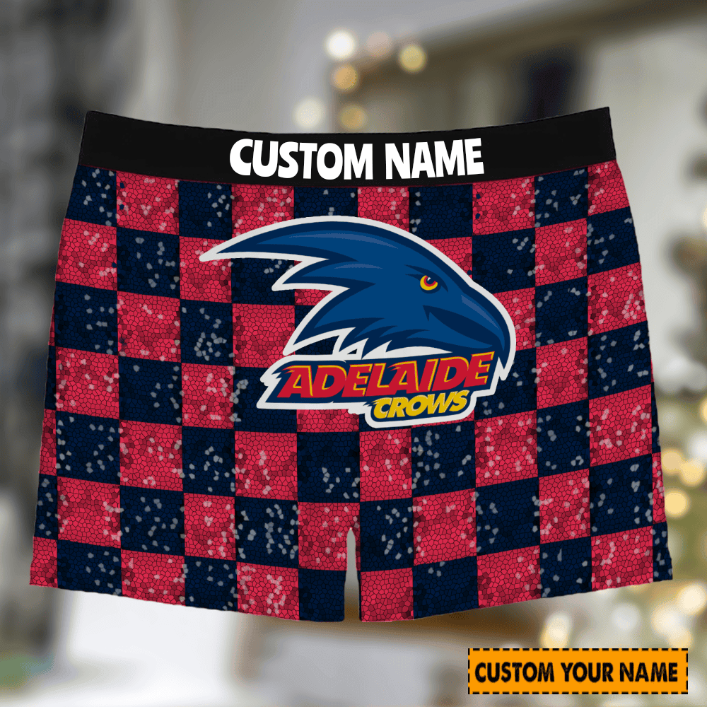 Personalized Adelaide Crows AFL Men Boxers For Fan Personalized Adelaide Crows AFL Men Boxers For Fan