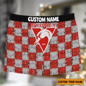 Personalized Sydney Swans AFL Men Boxers For Fan