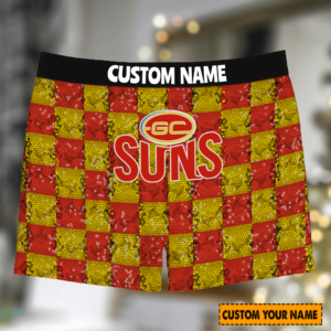Personalized Gold Coast SUNS AFL Men Boxers For Fan