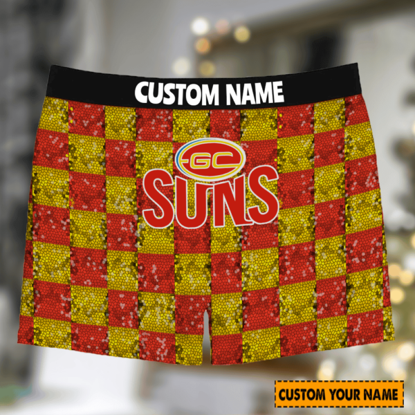Personalized Gold Coast SUNS AFL Men Boxers For Fan