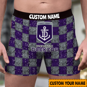 Personalized Fremantle AFL Men Boxers For Fan