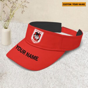 Personalized St. George Illawarra Dragons NRL Sunscreen Visor Cap Travel Hats For Fan