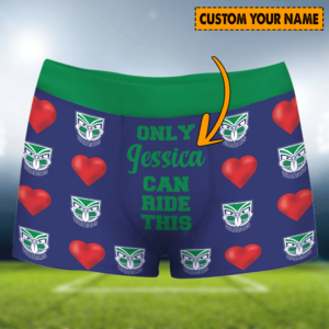 Personalized Warriors NRL Men Boxers Valentine Gift For Lover Boyfriend Husband