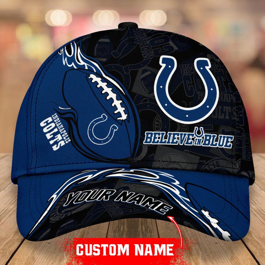 Indianapolis Colts Classic Personalized 3D Classic Cap For Fan