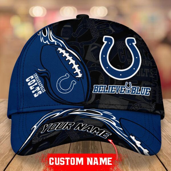 Indianapolis Colts Classic Personalized 3D Classic Cap For Fan
