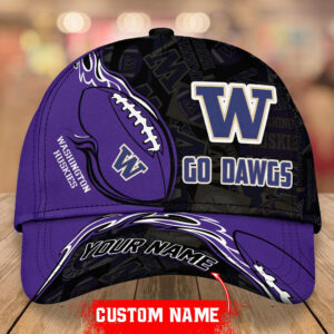 Washington Huskies NCAA Personalized 3D Classic Cap For Fan