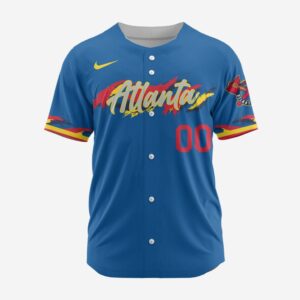 MLB Atlanta Braves Personalized Alternate Design Concept Baseball Jersey 2402