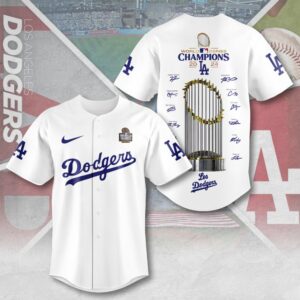 MLB Los Angeles Dodgers 2025 World Series Champions Design Baseball Jersey Gift for Men Women