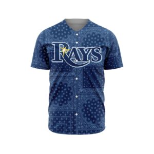 MLB Tampa Bay Rays Special Paisley Design Baseball Jersey Gift for Men Women