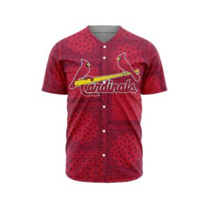 MLB St. Louis Cardinals Special Paisley Design Baseball Jersey Gift for Men Women