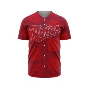 MLB Minnesota Twins Special Paisley Design Baseball Jersey Gift for Men Women