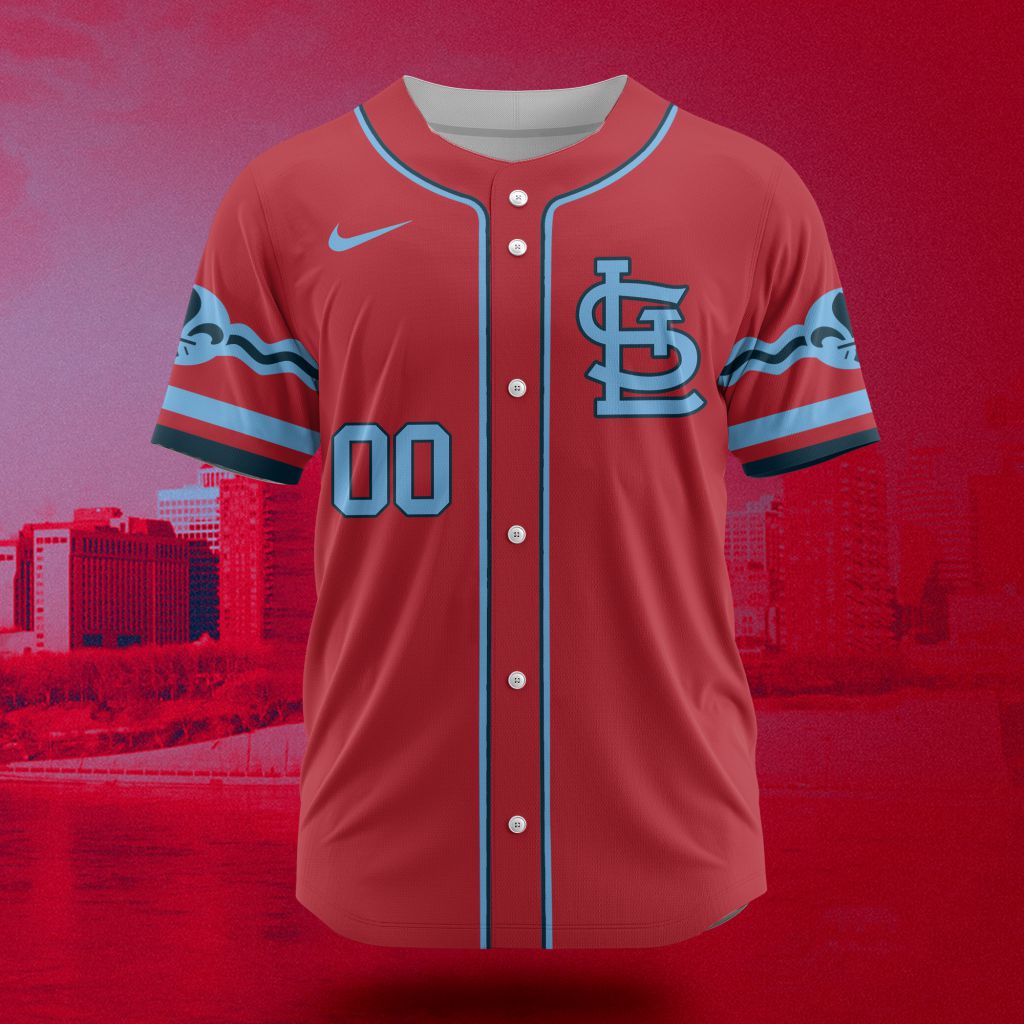 MLB St. Louis Cardinals Personalized City Connect Concept Design Baseball Jersey Gift for Men Women MLB St. Louis Cardinals Personalized City Connect Concept Design Baseball Jersey Gift for Men Women