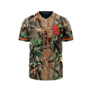 MLB St. Louis Cardinals Special Realtree Camo Hunting Baseball Jersey Gift for Men Women