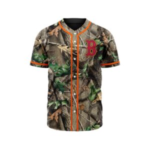 MLB Boston Red Sox Special Realtree Camo Hunting Baseball Jersey Gift for Men Women