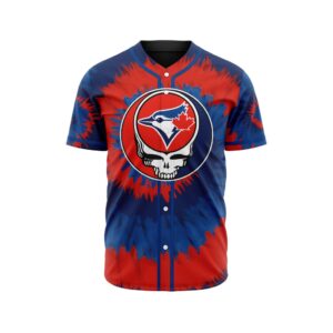 MLB Toronto Blue Jays Special Grateful Dead Design Baseball Jersey Gift for Men Women