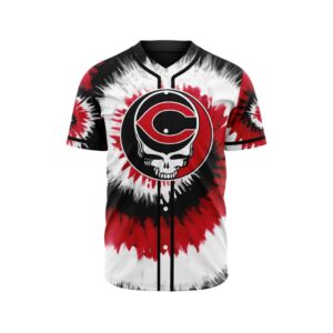 MLB Cincinnati Reds Special Grateful Dead Design Baseball Jersey Gift for Men Women
