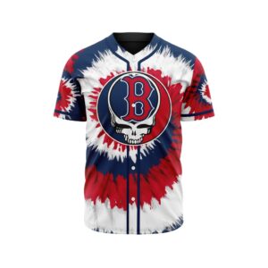 MLB Boston Red Sox Special Grateful Dead Design Baseball Jersey Gift for Men Women