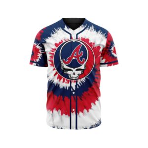 MLB Atlanta Braves Special Grateful Dead Design Baseball Jersey Gift for Men Women