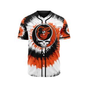 MLB Baltimore Orioles Special Grateful Dead Design Baseball Jersey Gift for Men Women